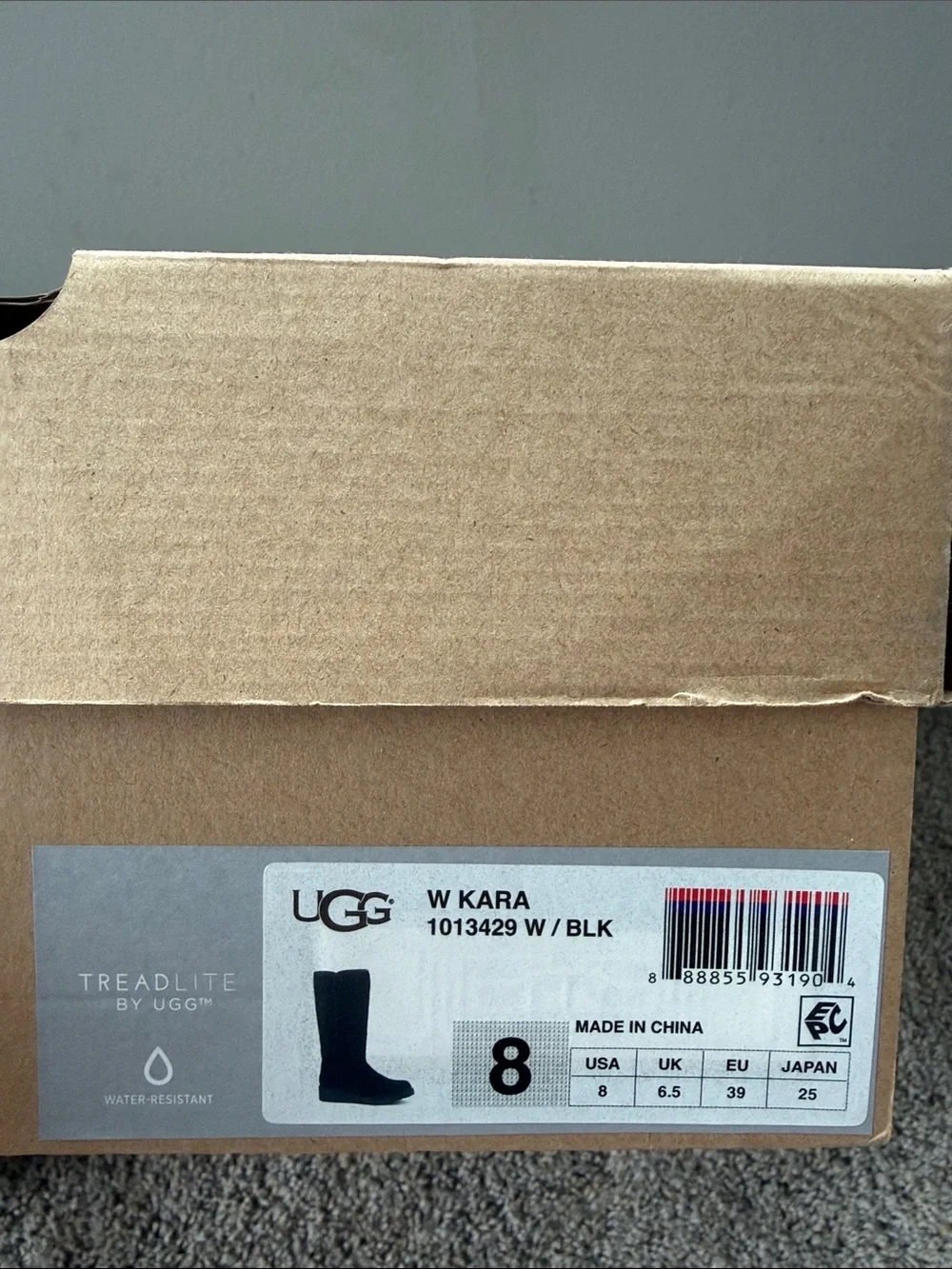 UGG Black Tall Suede Women's Knee Boots